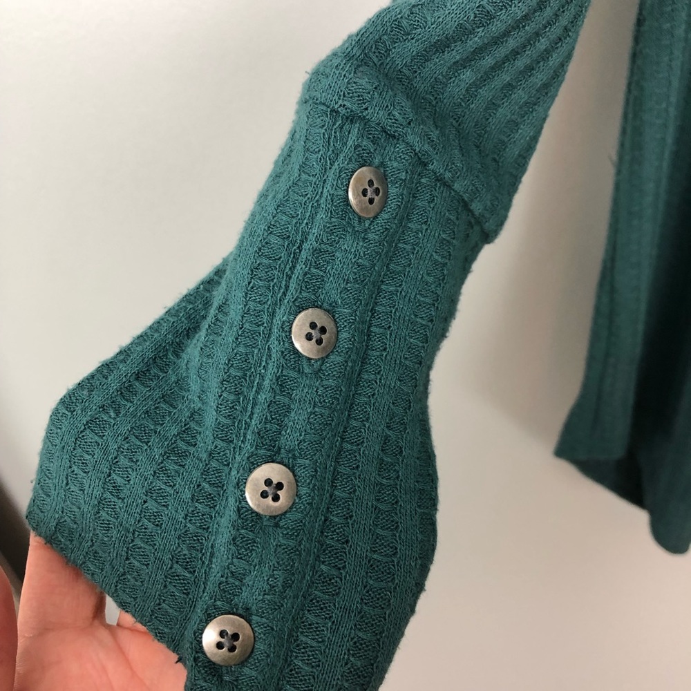 Chaser Women’s green thermal sweater size small - Picture 3 of 7